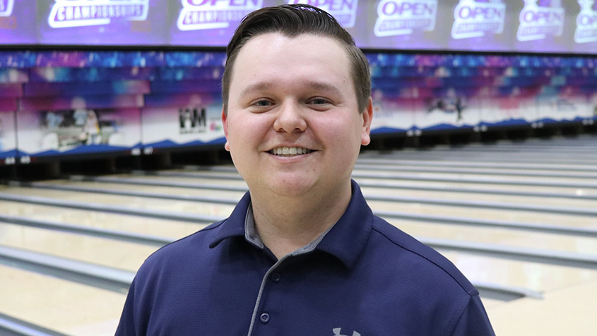 Zachary Karr at the 2023 USBC Open Championships