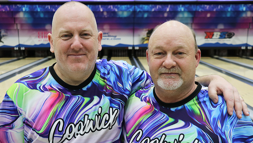 Matt Kerzic and Michael Mann Sr. at the 2023 USBC Open Championships