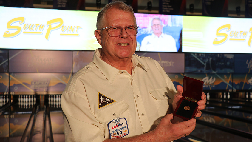 JIm Dura celebrates 50 consecutive years at the USBC Open Championships