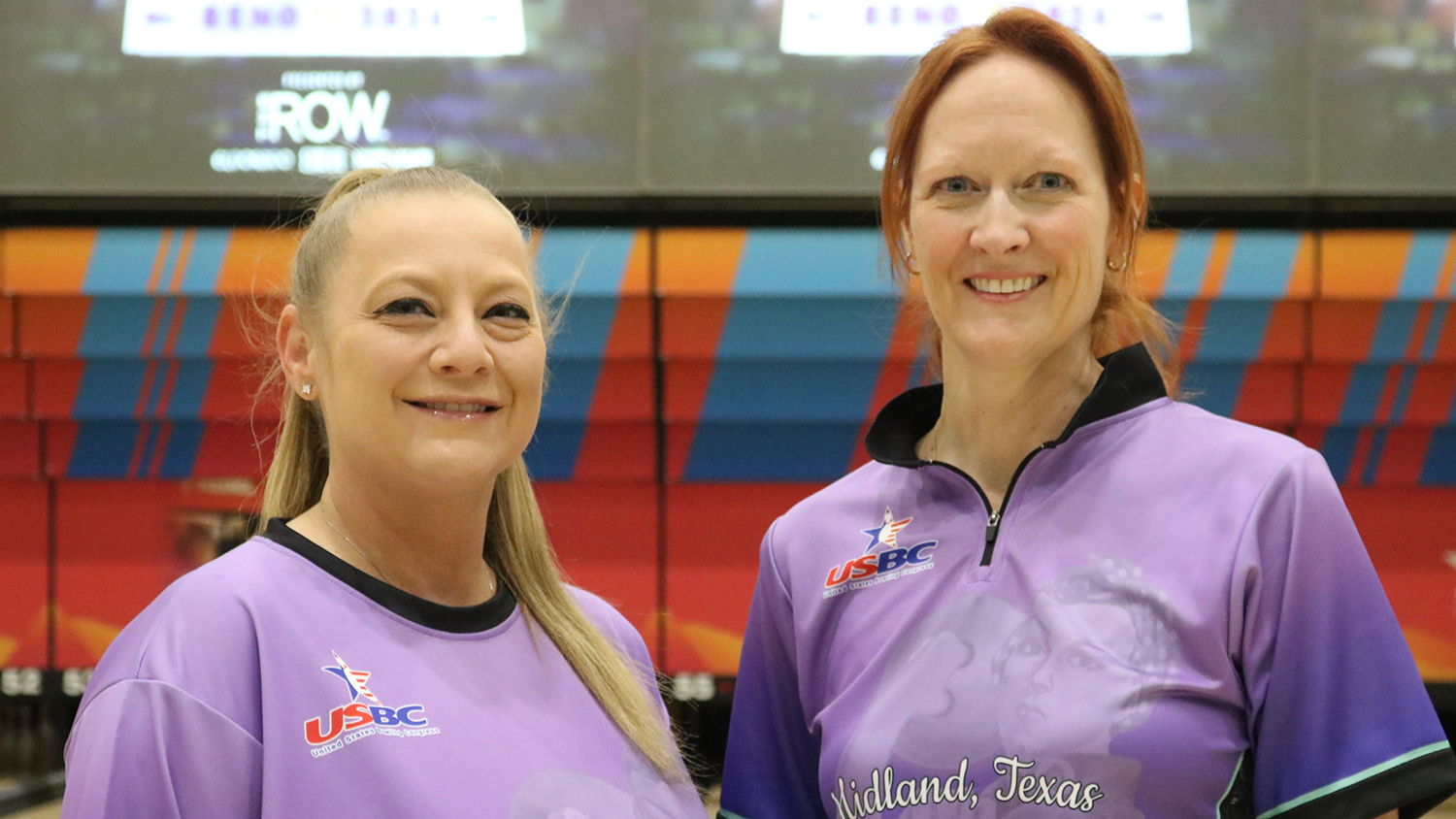 Jaynee Peel and Erin VanEvera-Welch at the 2024 USBC Women&#39;s Championships