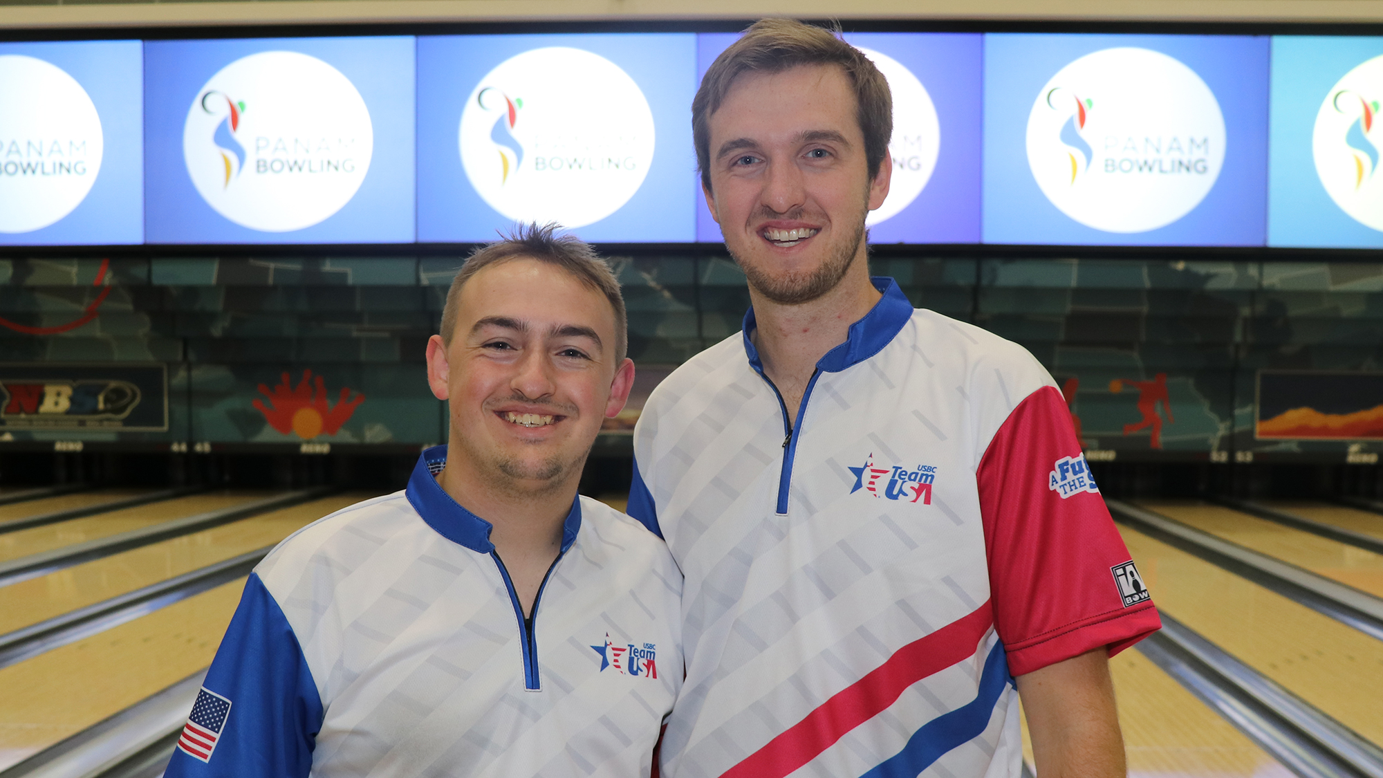 Spencer Robarge and Packy Hanrahan at the 2024 PANAM Bowling Championships