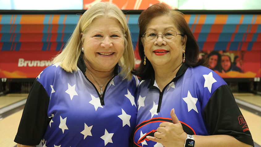 Karen Niese and Maria Miller at the 2024 USBC Women's Championships