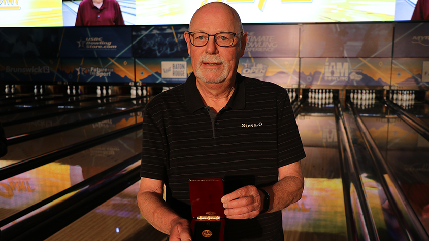 Steve Finnegan celebrates 50 years at the USBC Open Championships