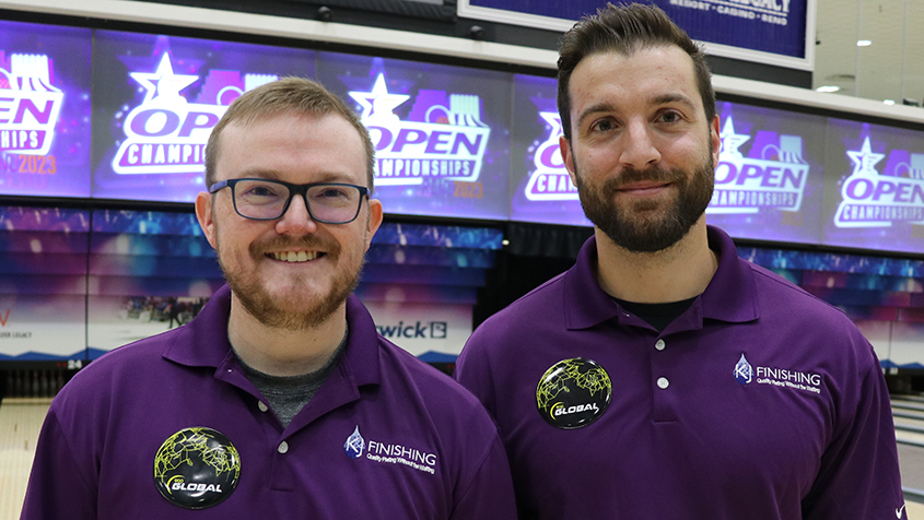 Christopher Wiley and Nick Kruml at the 2023 USBC Open Championships