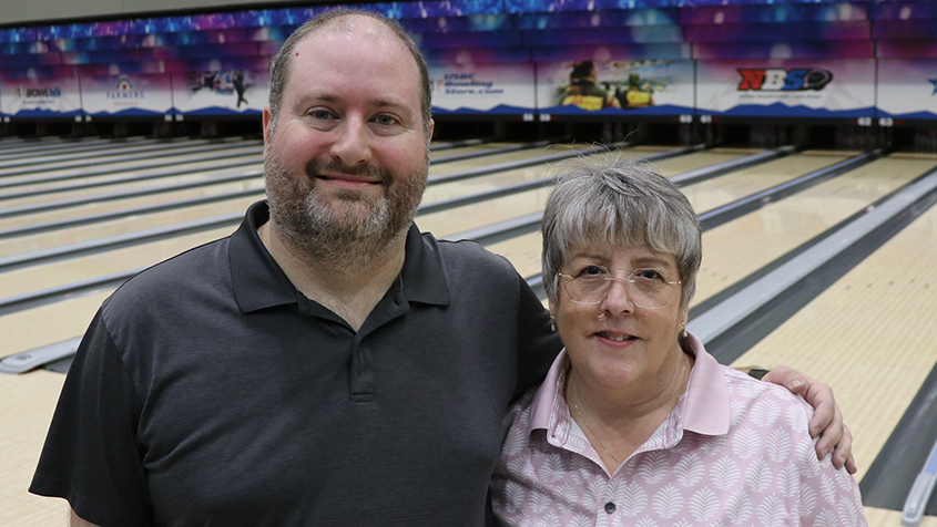 Scott Sepich and Daisy Spellman at the 2023 USBC Open Championships