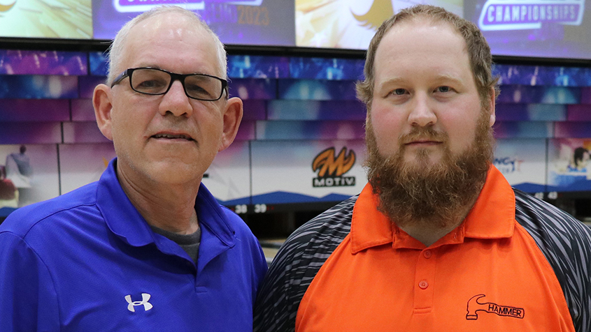 Chad Reimer and Justin Weckwerth at the 2023 USBC Open Championships