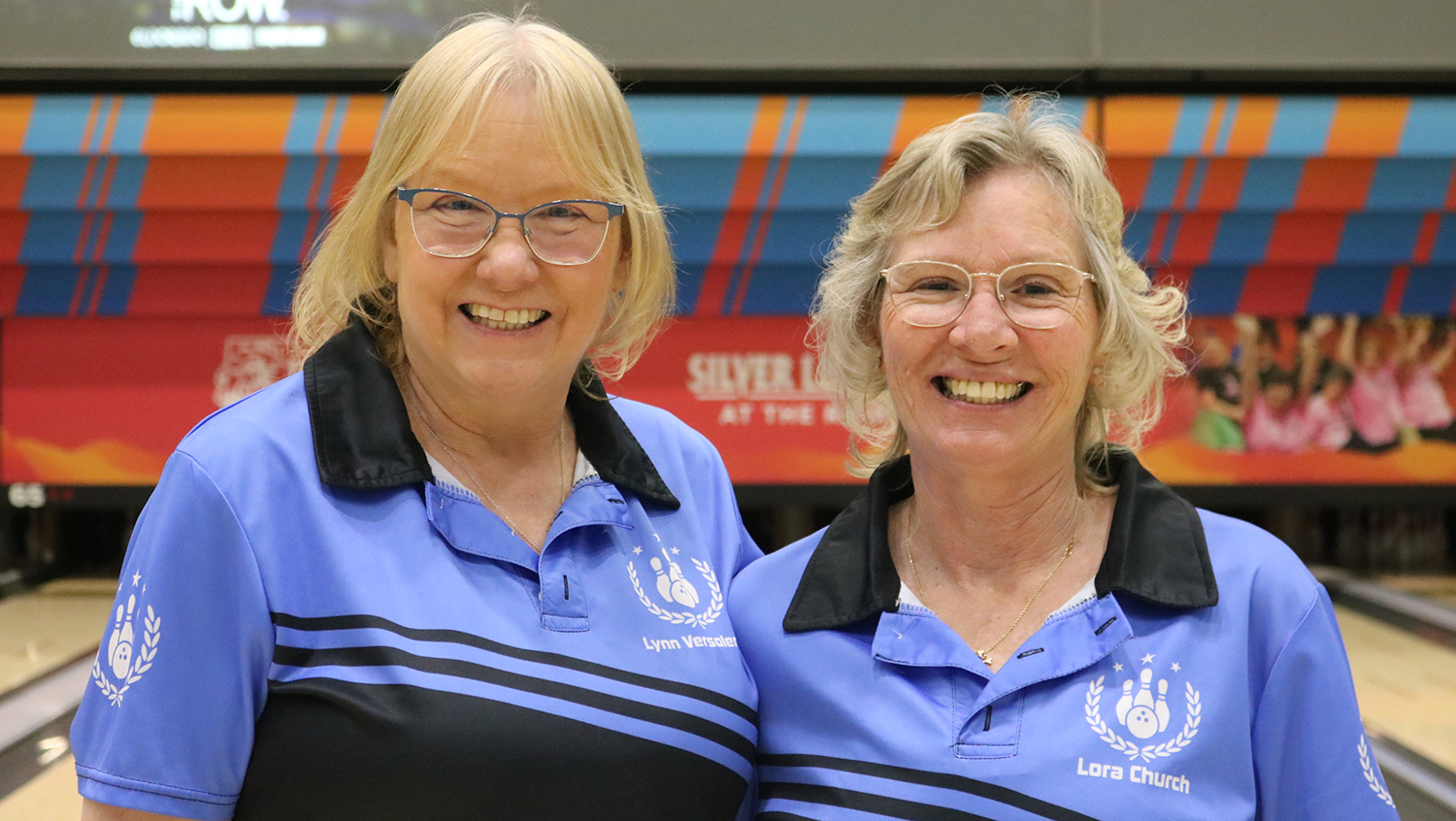 Lynn Versolenko and Lora Church at the 2024 USBC Women's Championships