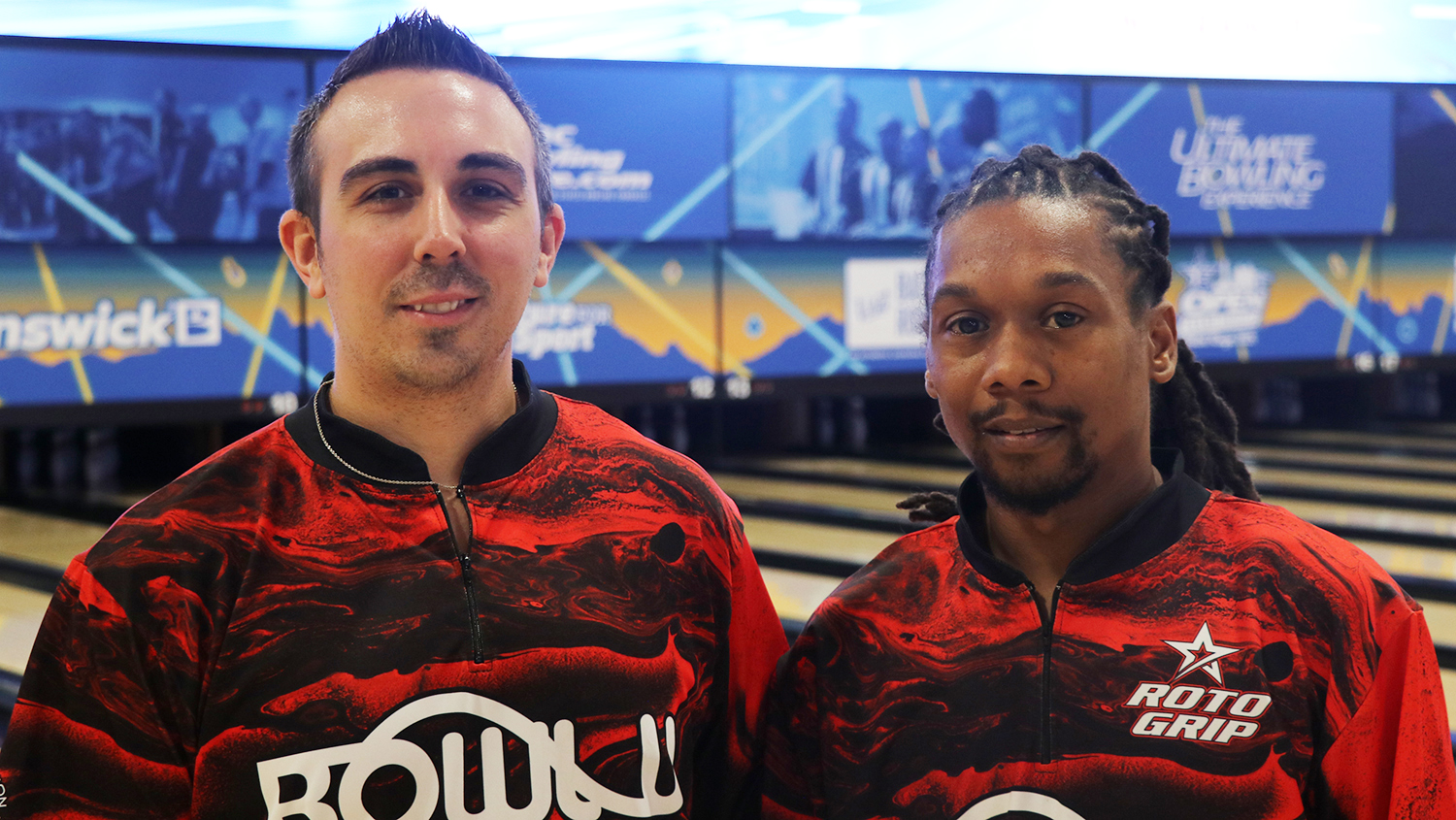 Adam Jozwiak and Derek Graves at the 2024 USBC Open Championships