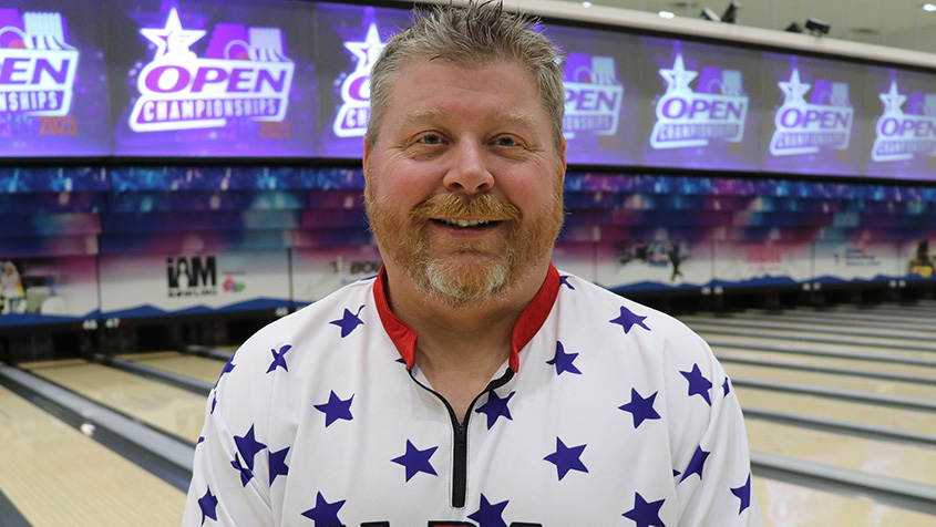 Bobby Johnson at the 2023 USBC Open Championships