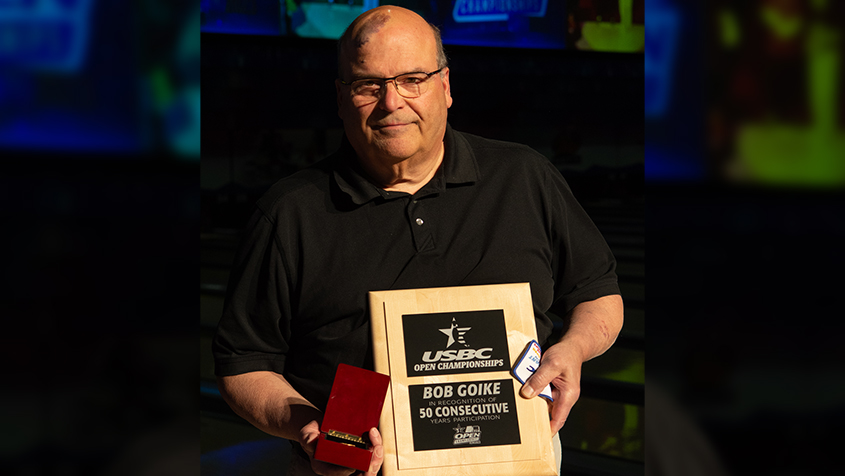 Bob Goike celebrates 50 consecutive years at the USBC Open Championships