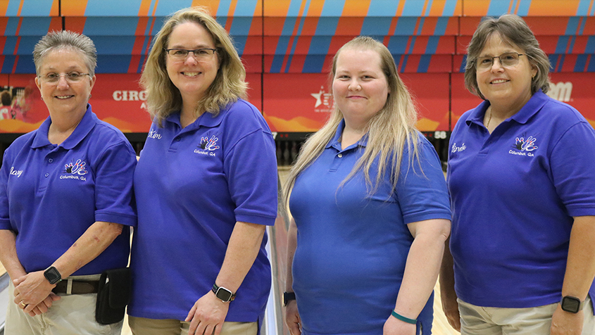 The members of Hot Pockets at the 2024 USBC Women&#39;s Championships