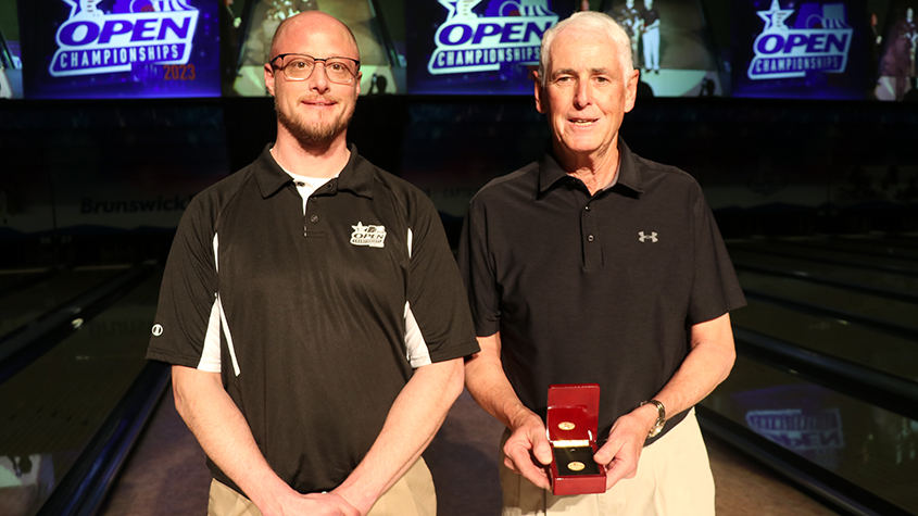 Michael Wyrick and Jerry Wyrick at the 2023 USBC Open Championships