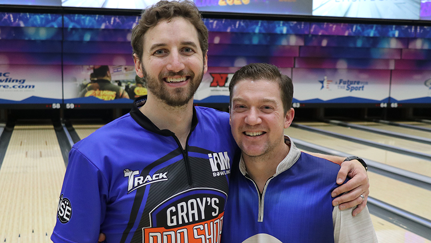 Jordan Gray and Kyle Luckett at the 2023 USBC Open Championships