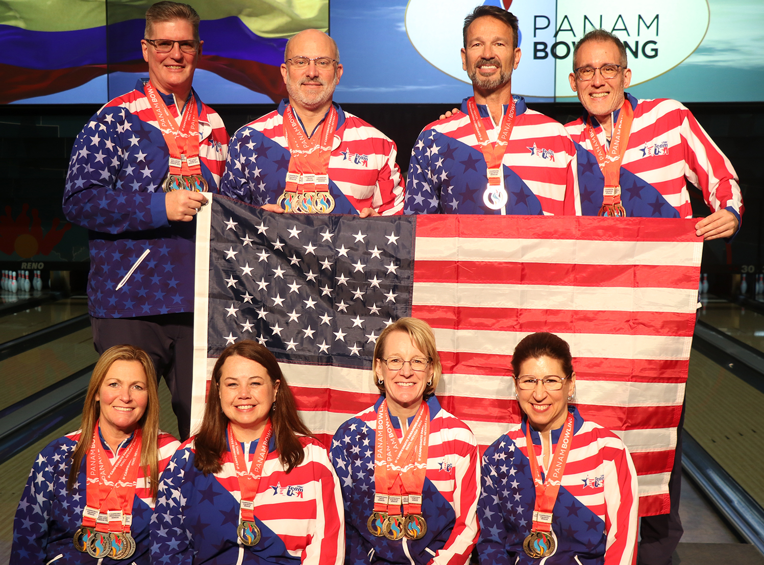 Senior Team USA at the 2024 PANAM Bowling Championships