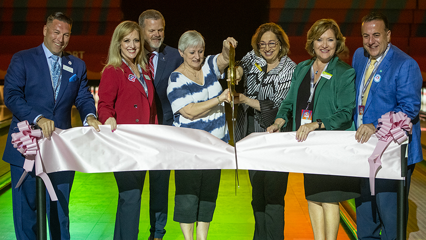 Ribbon-cutting at the 2024 USBC Women's Championships