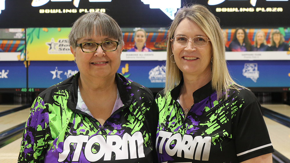 Debbie McMullen and Michelle Maly at the 2025 USBC Women&#39;s Championships